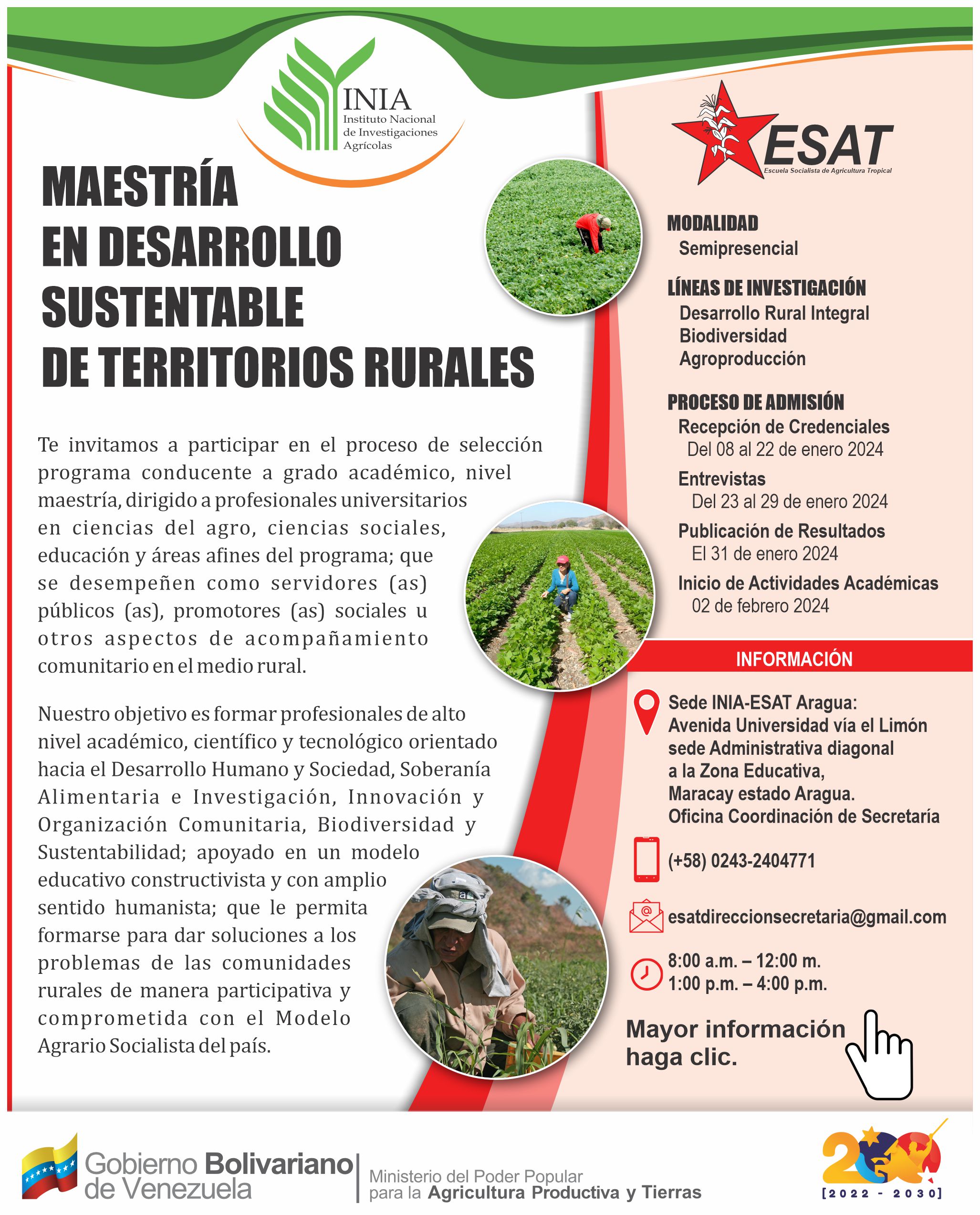 MaestriaDesarrollo Sustentable de Territorios Rurales