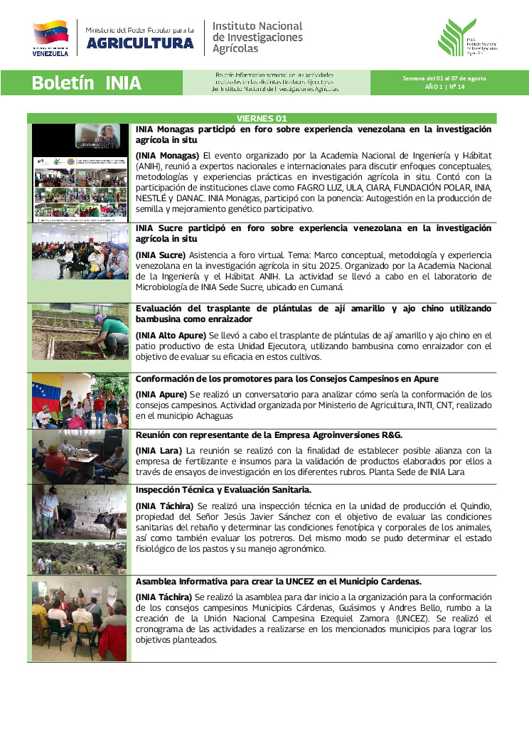 thumbnail of Boletín INIA 14