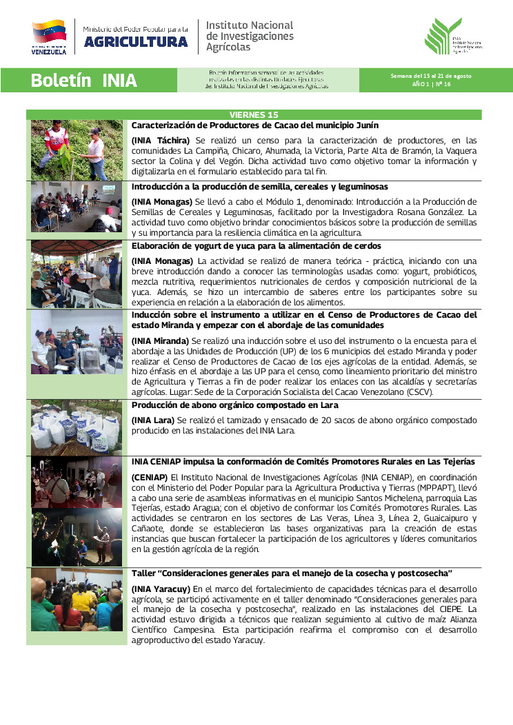 thumbnail of Boletín INIA 16