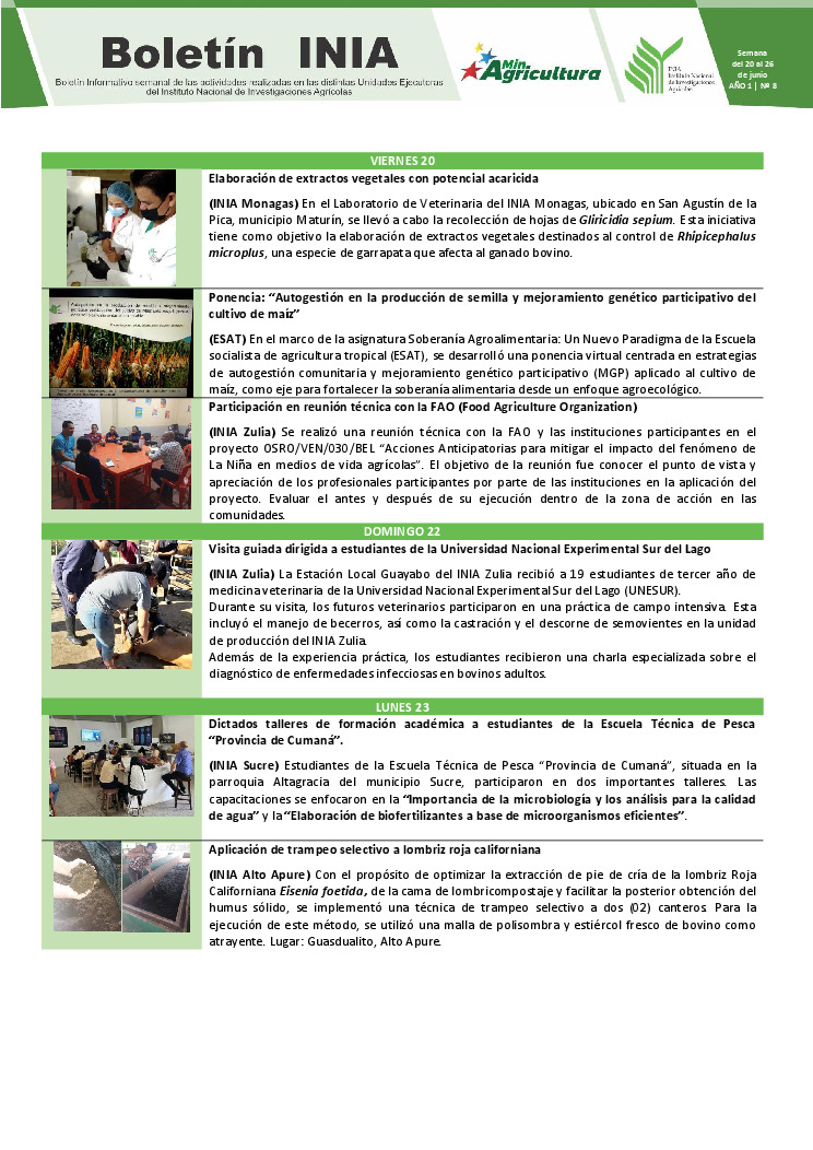 thumbnail of Boletín INIA 8