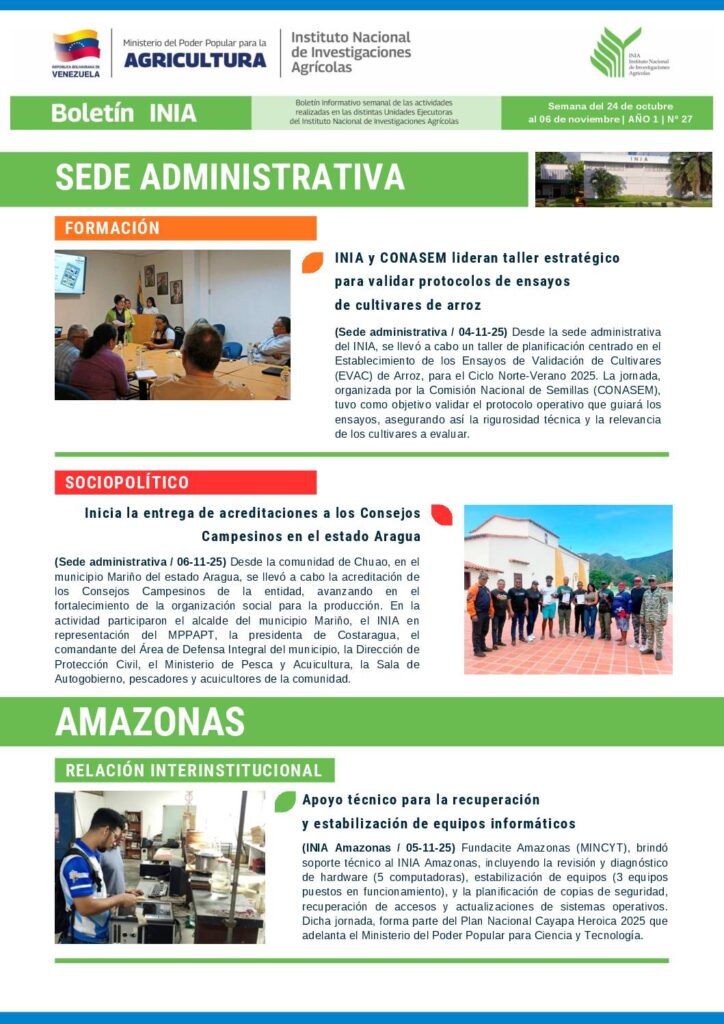 thumbnail of Boletín INIA 27